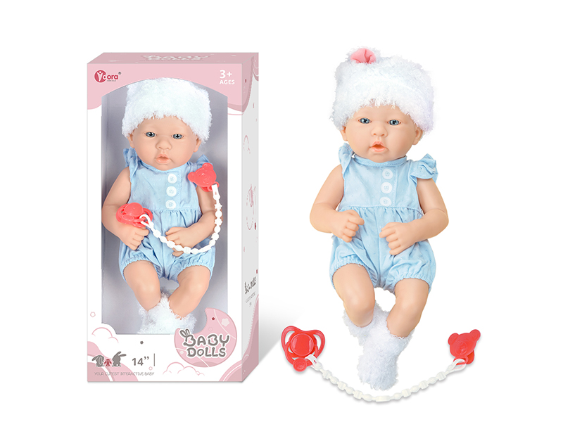 14 Inch Fully Vinyl Newborn Baby Doll