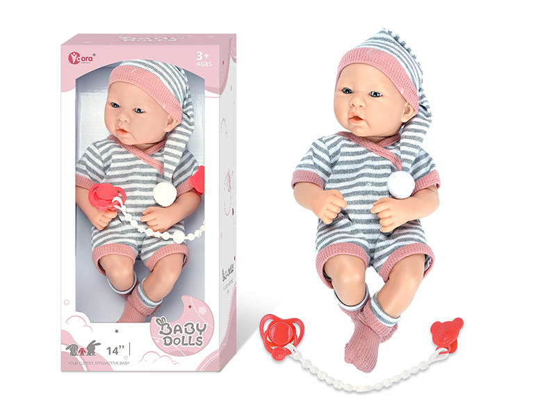 14 Inch Fully Vinyl Newborn Baby Doll
