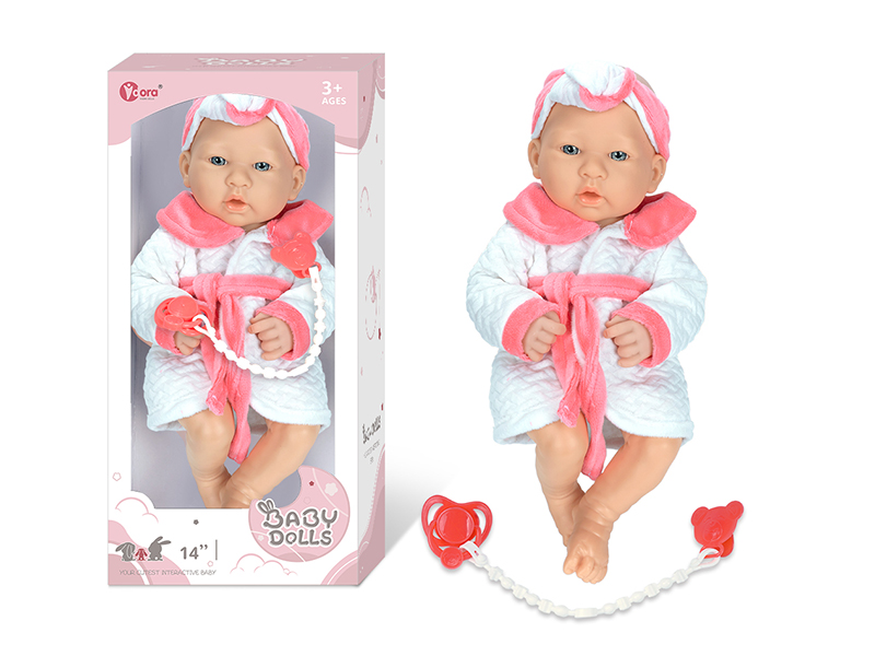 14 Inch Fully Vinyl Newborn Baby Doll