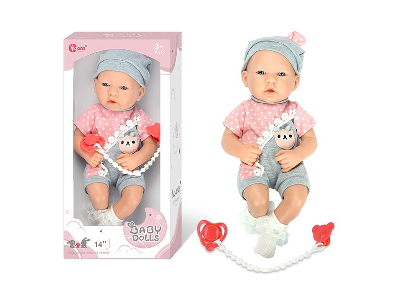 14 Inch Fully Vinyl Newborn Baby Doll