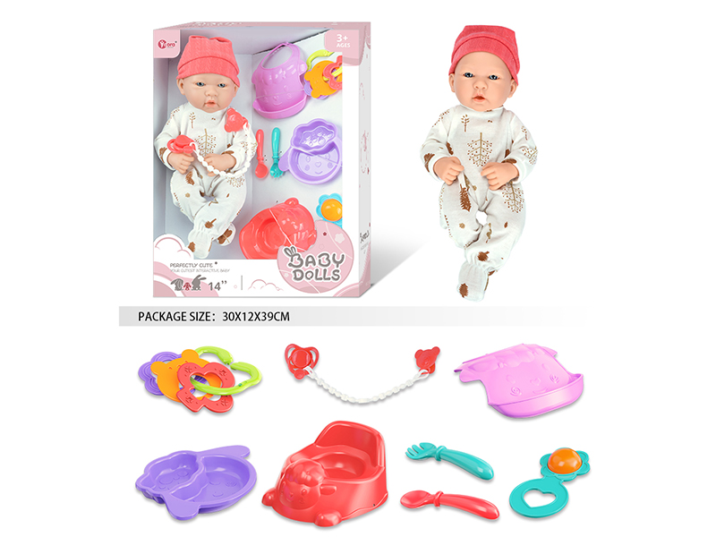 14 Inch Fully Vinyl Newborn Baby Doll