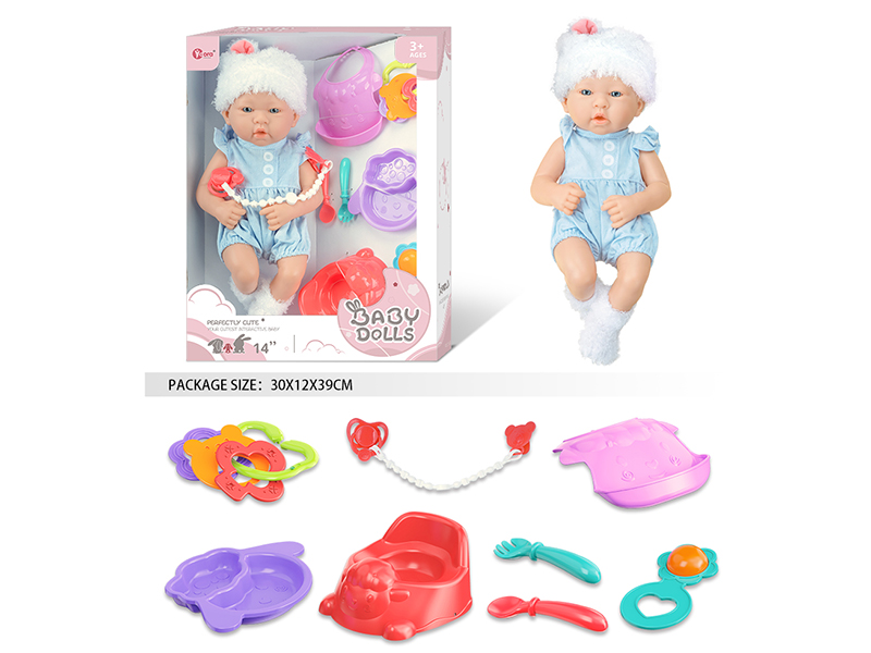 14 Inch Fully Vinyl Newborn Baby Doll