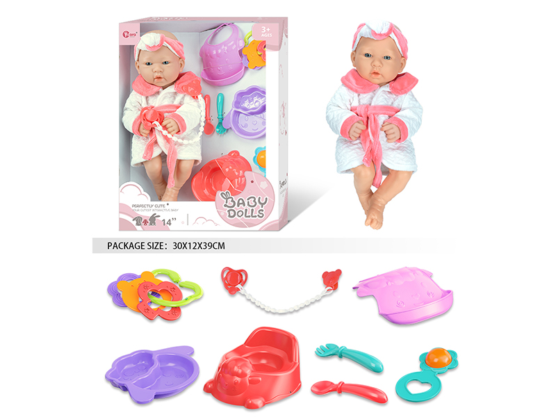 14 Inch Fully Vinyl Newborn Baby Doll