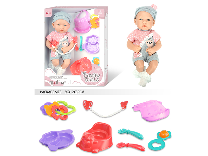 14 Inch Fully Vinyl Newborn Baby Doll