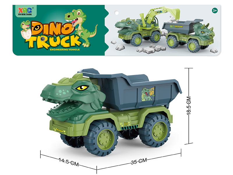 Slide Dinosaur Dump Truck