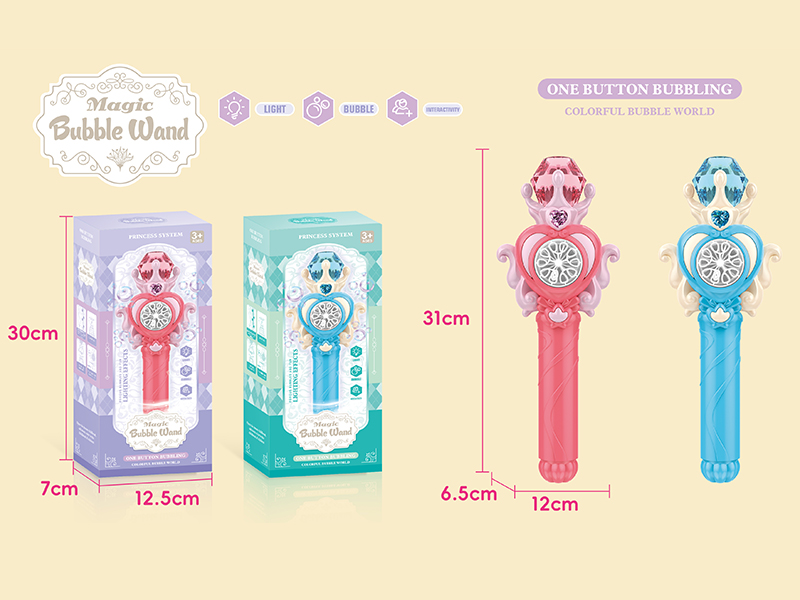 10 Hole Fully Automatic Bubble Magic Wand With Lights