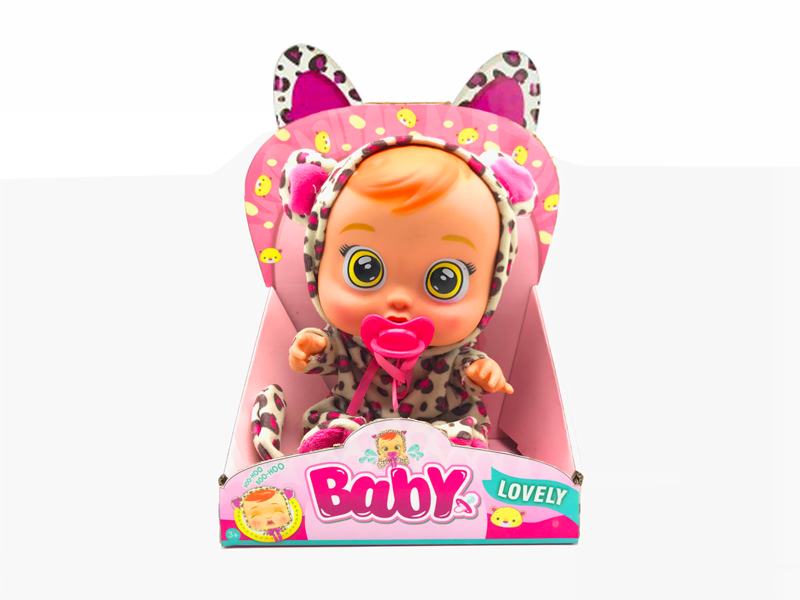 14 Inch Vinyl Crying IC Doll With Pacifier