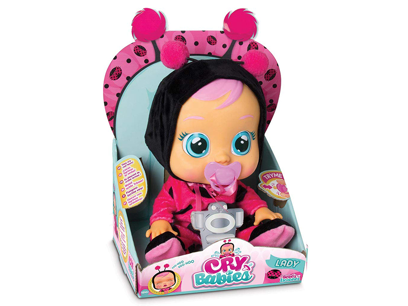 14 Inch Vinyl Crying IC Doll With Pacifier