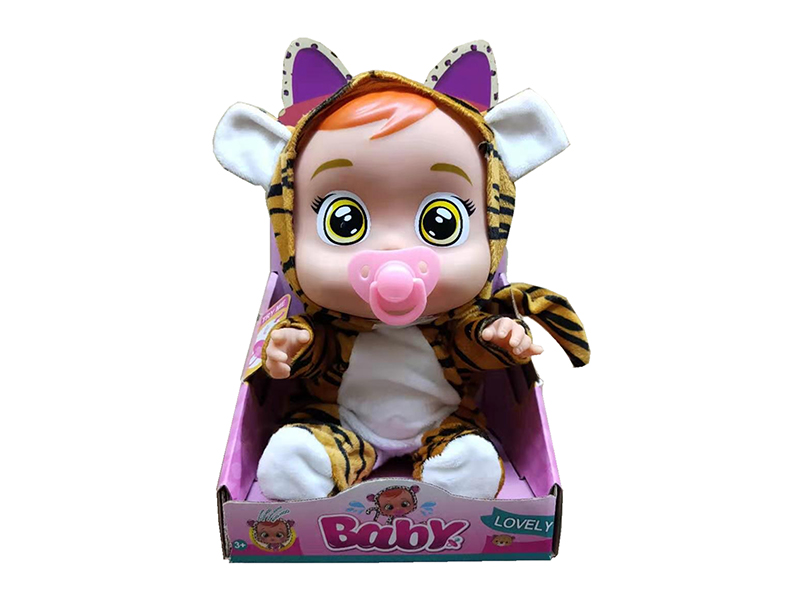 14 Inch Vinyl Crying IC Doll With Pacifier