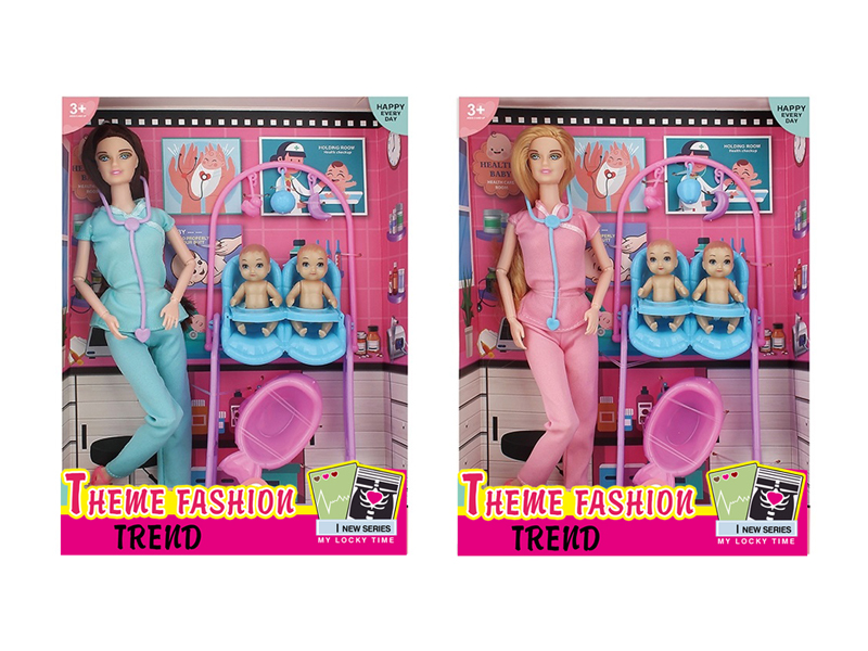 11.5-Inch 11 Joint Solid Nurse Doll Series