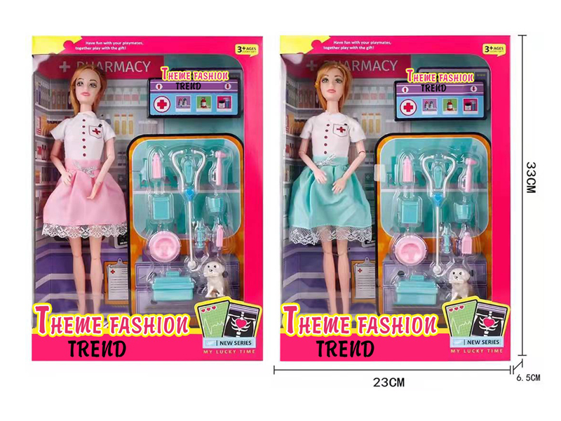 11.5-Inch 12-Joint Solid Pet Doctor Doll Series