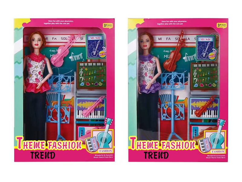 11.5-Inch 9-Joint Solid Music Teacher Doll Series