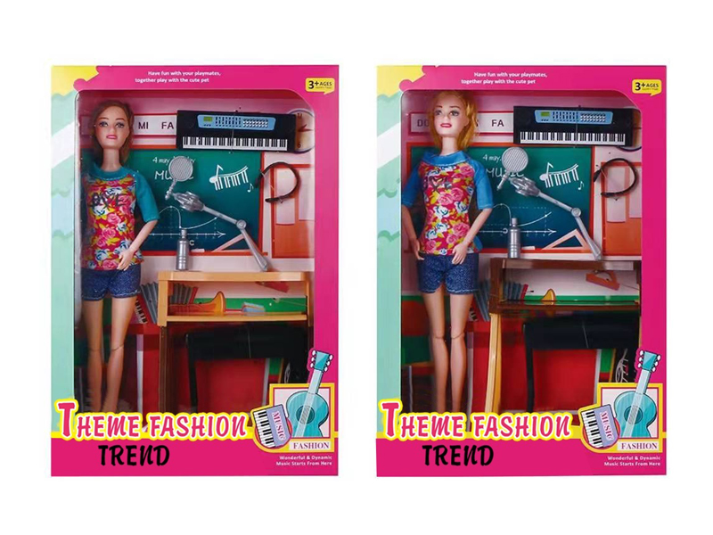 11.5-Inch 12-Joint Solid Biology Teacher Doll Series