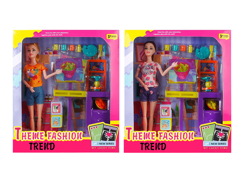 11.5-Inch 12-Joint Solid Drawing Teacher Doll Series