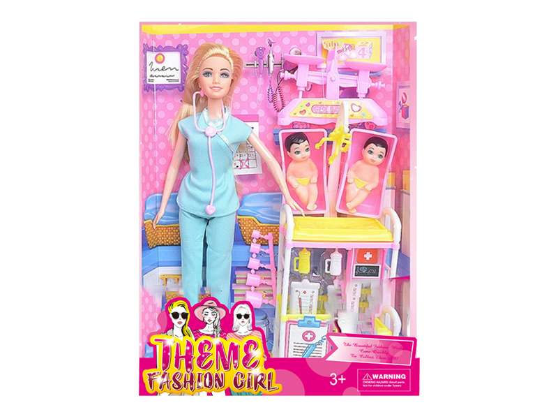 11.5-Inch Solid Female Nurse Doll Series