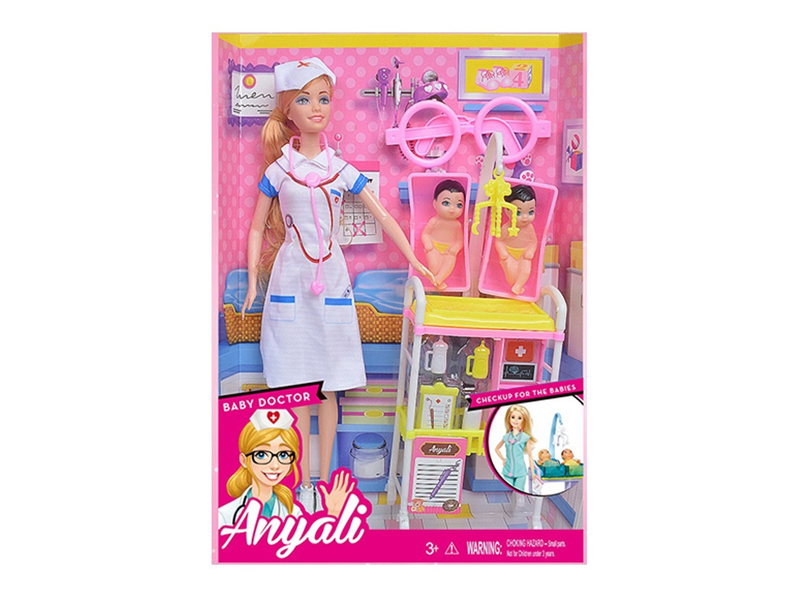 11.5-Inch Solid Female Nurse Doll Series