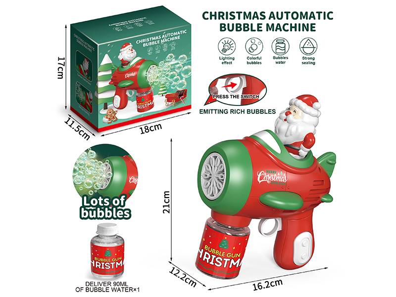 Full Automatic Santa Claus Bubble Machine