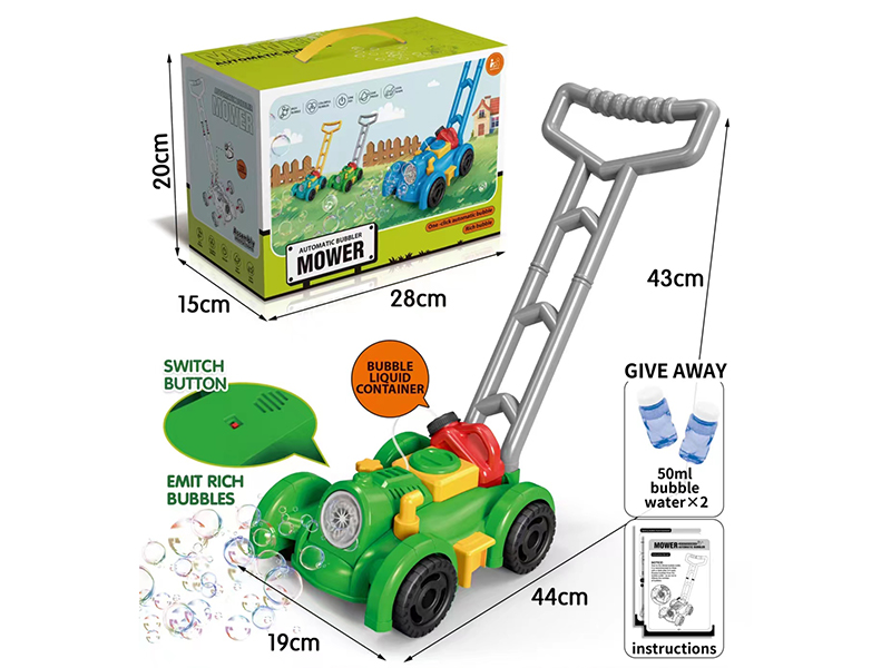 Full Automatic Bubble Mower(2*50ML Bubble Water)