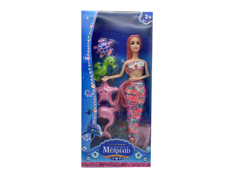 14 Inch 12 Joint Solid Body Mermaid Doll Series