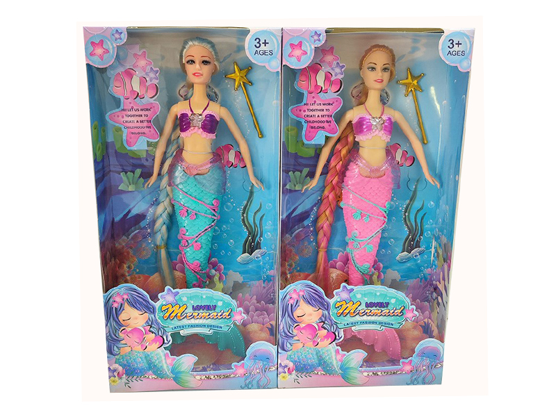 14 Inch Solid Live Hand Mermaid Doll Series