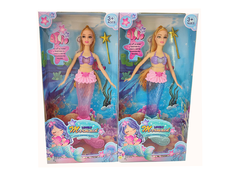 14 Inch Solid Live Hand Mermaid Doll Series