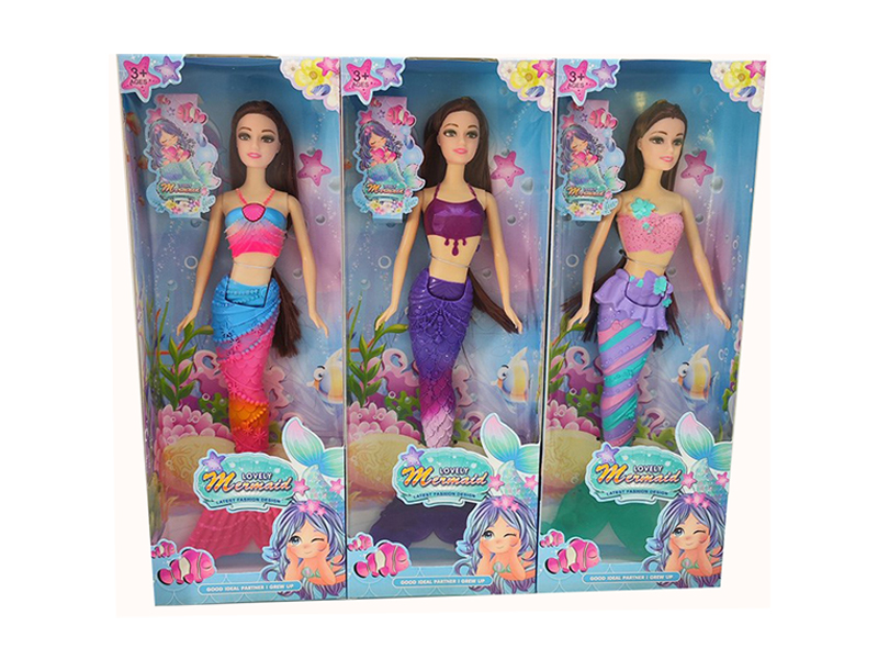 14 Inch Solid Live Hand Mermaid Doll Series