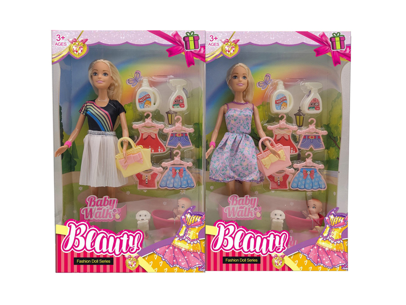 11.5-Inch Solid Live Hand Short Skirt Doll