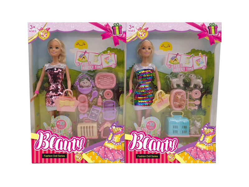 11.5-Inch Solid Live Hand Short Skirt Doll