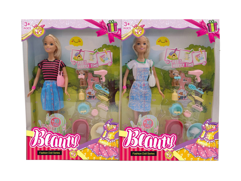 11.5-Inch Solid Live Hand Short Skirt Doll