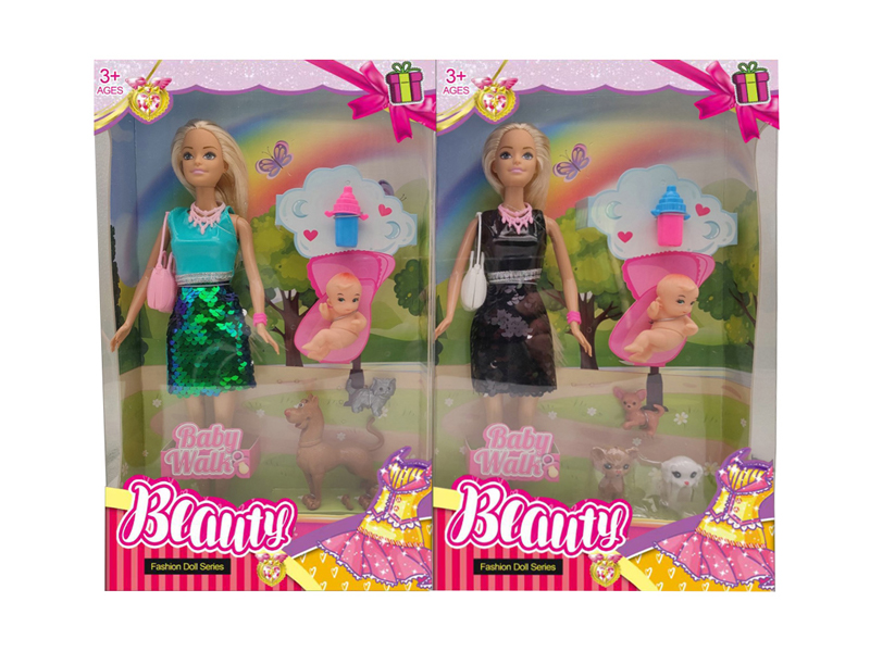 11.5-Inch Solid Live Hand Short Skirt Doll