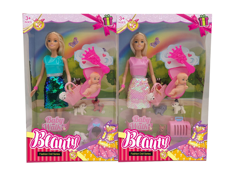 11.5-Inch Solid Live Hand Short Skirt Doll