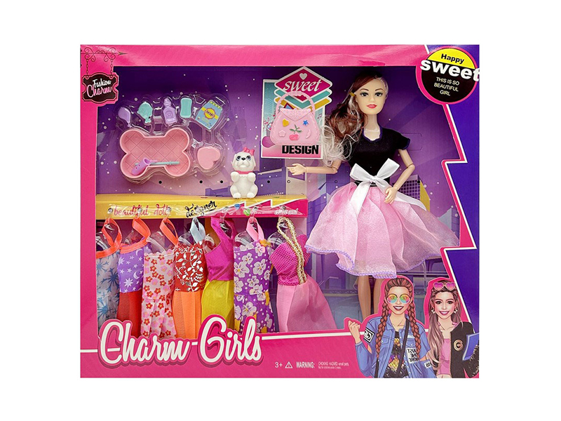 11.5-Inch 9-Joint Solid Fashion Doll