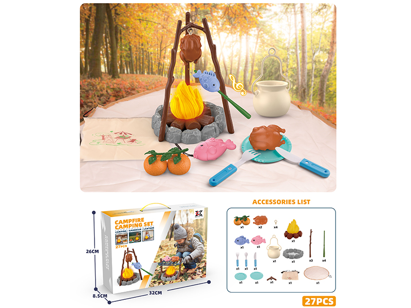 27PCS Outdoor Camping Set With Sound And Light