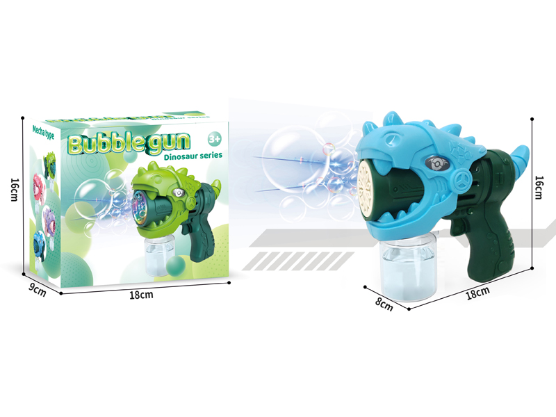 B/O 12Hole Dinosaur Bubble Gun