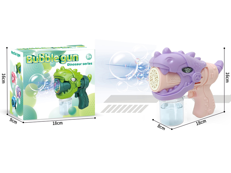 B/O 12Hole Dinosaur Bubble Gun