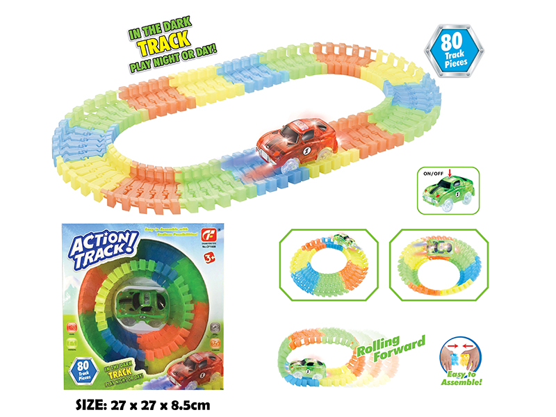 Glow-In-The-Dark B/O Rail Car