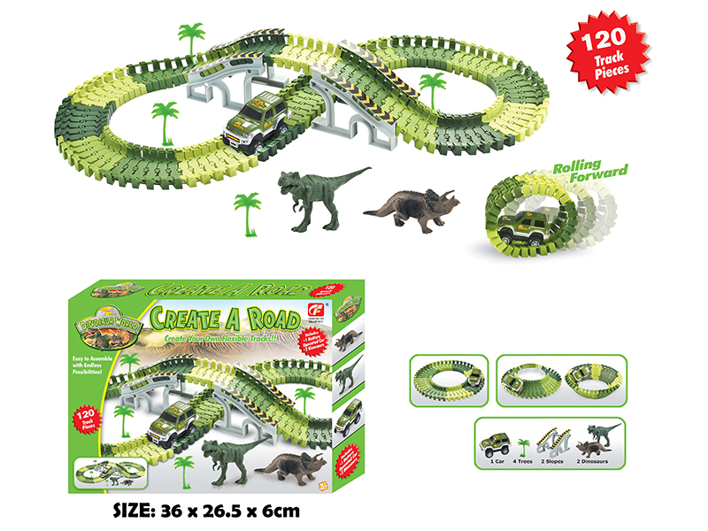 Dinosaur World B/O Track Car