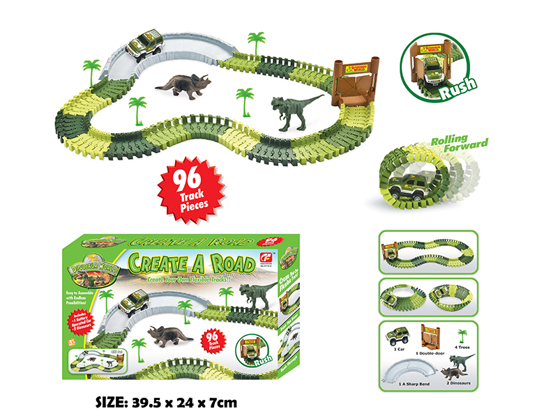 Dinosaur World B/O Track Car