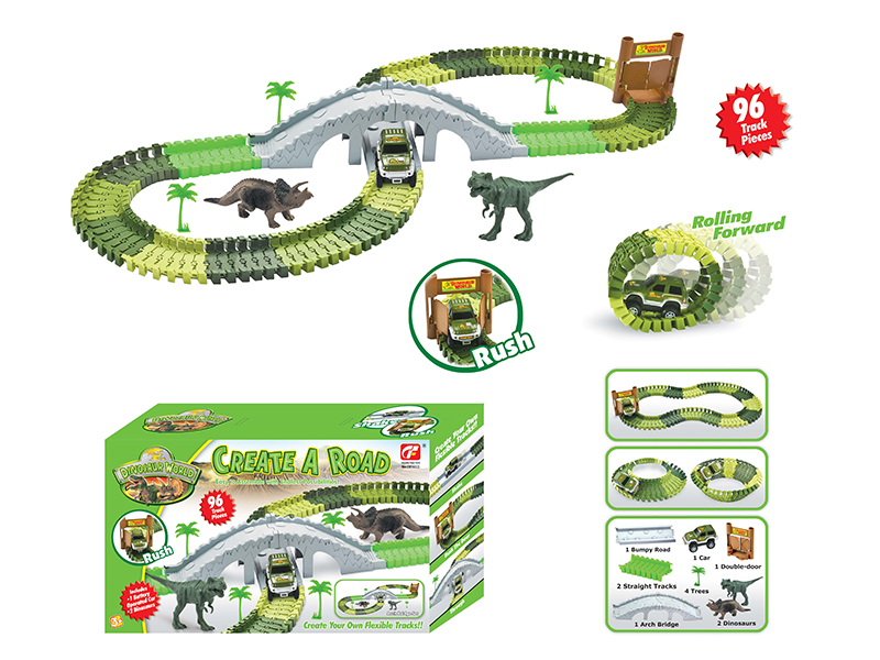 Dinosaur World B/O Track Car