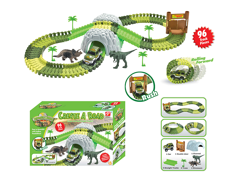Dinosaur World B/O Track Car