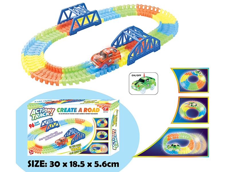 Glow-In-The-Dark B/O Rail Car