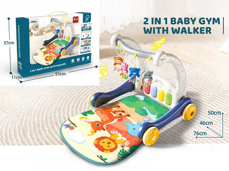 2-In-1 Baby Gym With Walker