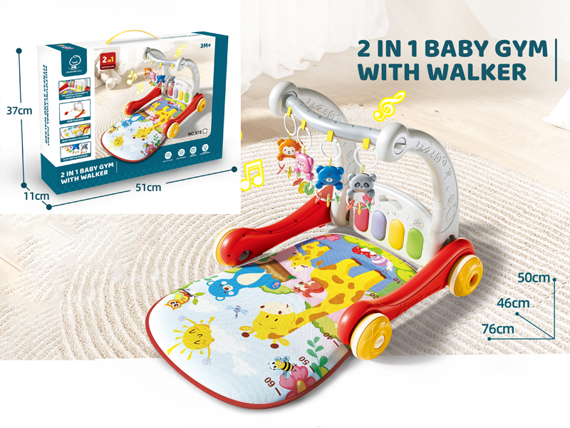 2-In-1 Baby Gym With Walker