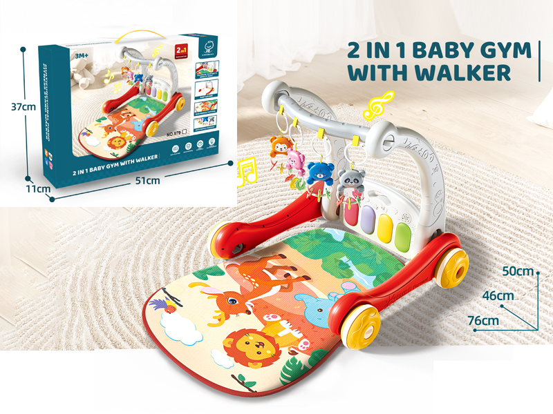 2-In-1 Baby Gym With Walker