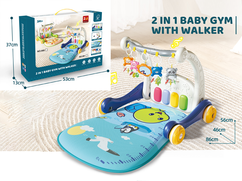 2-In-1 Baby Gym With Walker