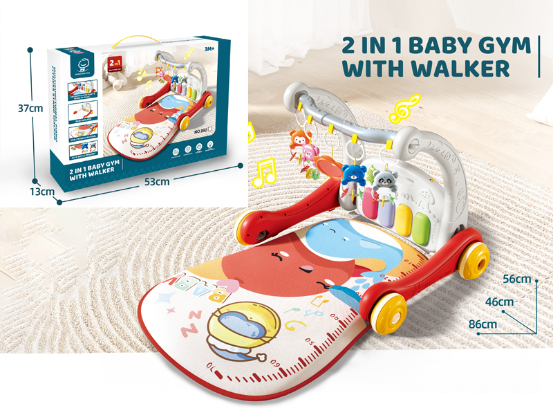 2-In-1 Baby Gym With Walker