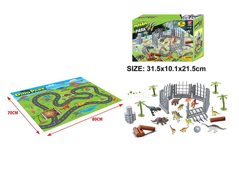 Dinosaur Set With Map
