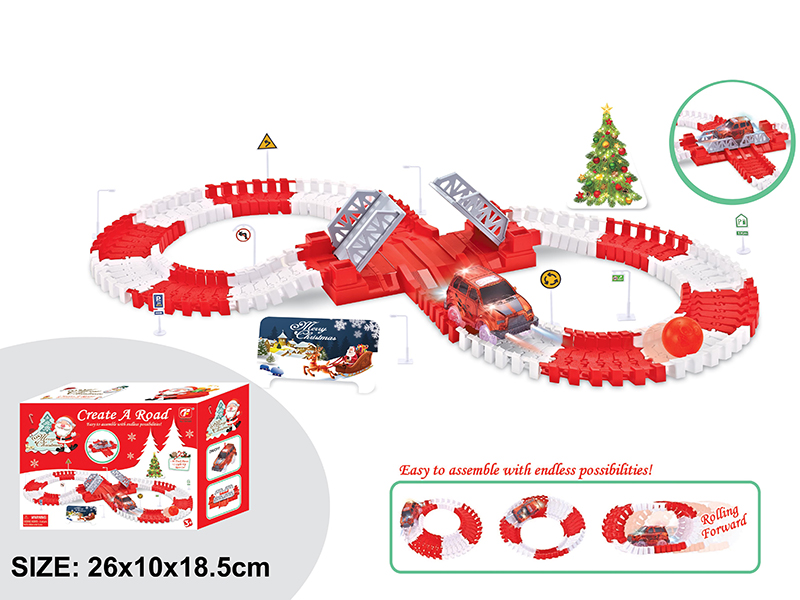 Christmas Theme B/O Rail Car