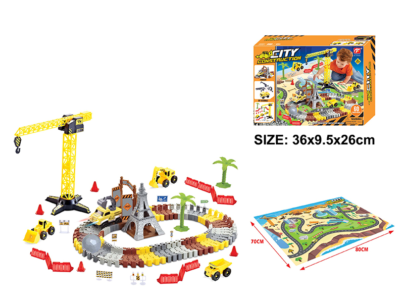 City Construction Series B/O Rail Car