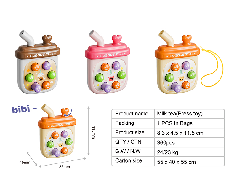 Milk Tea Style Whistle Whack-A-Mole Toy